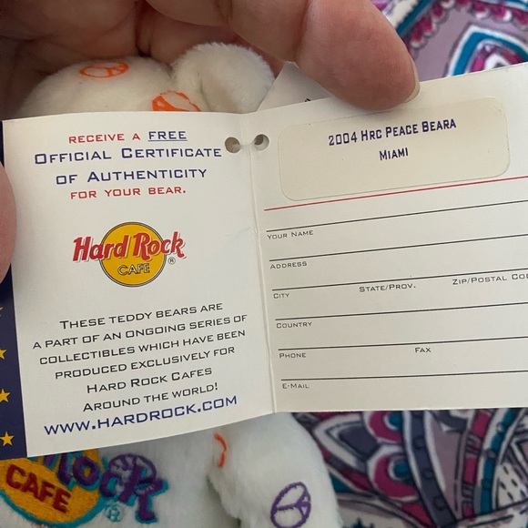 Hard Rock Cafe Miami bear - Picture 2 of 3